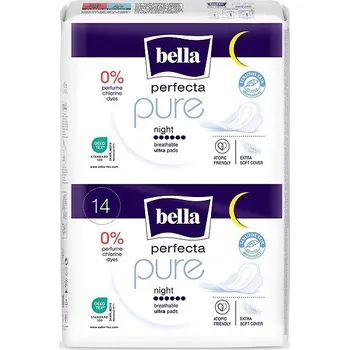 Menstruační vložka BELLA Perfecta Pure Night Ultra Thin Night 14 ks