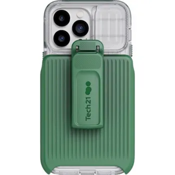 Pouzdro na mobilní telefon Tech 21 Pouzdro TECH21 T21-9742 EVO MAX MAGSAFE pro iPhone 14 PRO MAX matně zelené