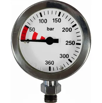 Potápěčský počítač Manometr Agama TECH SILVER 300 bar - s hadicí 65 cm