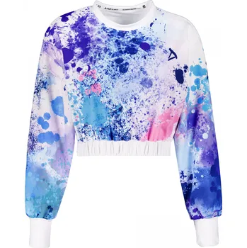 Dámská mikina Dámská funkční cropped mikina premium ALTISPORT VOJ/ALW055MI08 FIALOVÁ/MODRÁ XL