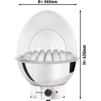 Pec na pizzu G.Gastro Vařič na vejce - chróm - pro 37 vajec