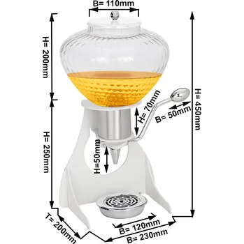 Dávkovač mýdla G.Gastro Dávkovač medu - bílý