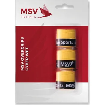 Omotávka MSV Cyber Wet Overgrip 3P - yellow Žlutý