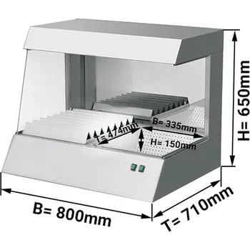 fritéza G.Gastro Ohřívač hranolek