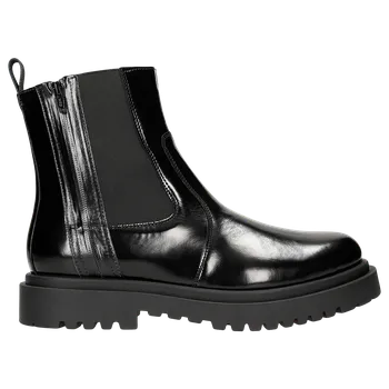 Pánská obuv Černé Lakované Pánské Kotníkové Boty Na Podzim Wojas 2002531 42