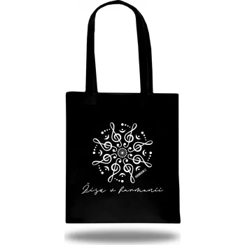 Taška Žiju v harmonii - dlouhá ucha, černá