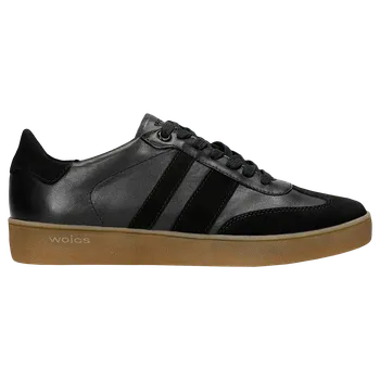 Dámské polobotky Černé Ploché Tenisky Z Kombinovaných Kůží Wojas 4630771 38