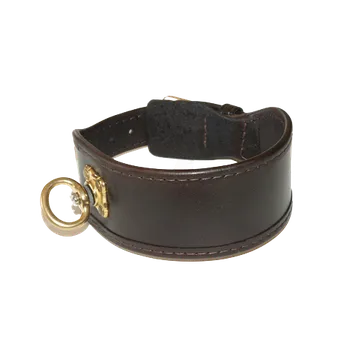 Obojek pro psa Zubíček Barvářský obojek podšitý tenkou kůží s podloženou sponou s mosazným obrtlíkem Sprenger Délka: 45 cm