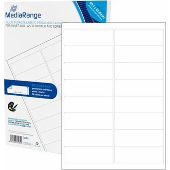 Samolepící etiketa Štítky MediaRange bílé 99,1 x 33,9 mm 800 kusů (MRINK147)