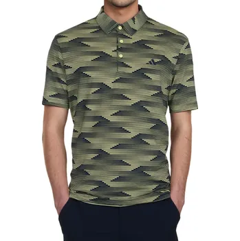 ADIDAS Speed Stripe pánské tričko modro-žluté Velikost oblečení: M + Dárková krabička týček