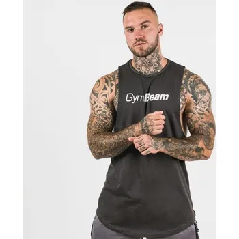 Běžecké oblečení GymBeam Tílko Cut Off Grey XXL
