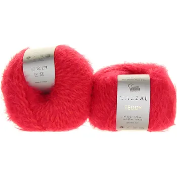 Příze Gazzal Teddy 6542 malinově červená
