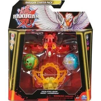 Figurka Spin Master Bakugan startovací sada speciální útok S6 Ventri Smoke a Hammerhead