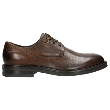 Pánské polobotky Kožené Tmavě Hnědé Pánské Elegantní Boty Wojas 1017652 40