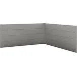 Zástěna pro vyvýšený záhon Biohort Belvedere L200 šedý křemen 2 ks