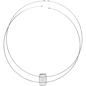 Náhrdelník Karin, dámské náhrdelníky s čirým tvarovaným korálkem