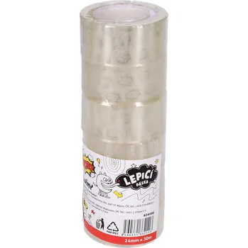 TOTO Lepící páska 24mm x 30m průhledná / 6 ks