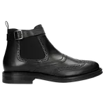 Černé Pánské Chelsea Boty S Dekorativním Brogováním Wojas 2004551 40