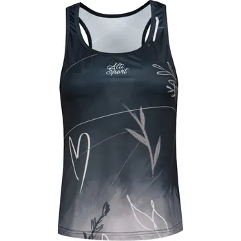 Dámské funkční tílko premium ALTISPORT VOJ/ALW083TIL01 ČERNOBÍLÁ XS