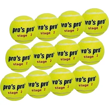 Raketový sport Juniorské tenisové míče Pro's Pro Stage 2 with orange point 12B