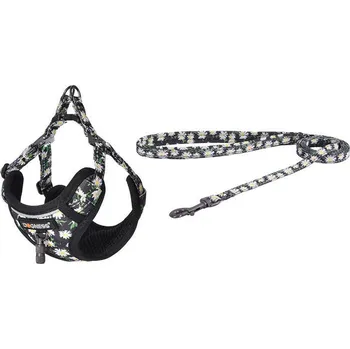 Psí batoh Sada na venčení psů Dogness vodítko 1,5m + postroj pro psa (vícebarevná)