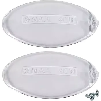 Příslušenství pro digestoř 2ks plastová krytka osvětlení 100 x 54 mm / 10 x 5,4 cm do odsavače par AEG Electrolux Zanussi (50248796000)