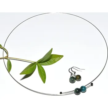 Souprava šperků Tygří oko černozelené souprava