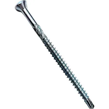 Vrut Tx-60 vrtací vrut do lišt a podlah, malá zápustná hlava se 6 drážkami, torx 10, vrtací špička, ocel, zinek bílý, 3.2x30/22 mm