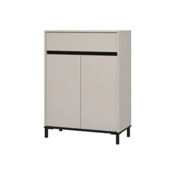 Komoda Předsíňová komoda Maddie - kašmír, černá