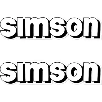 Samolepicí dekorace na vozidlo Nálepky Simson - Bílá