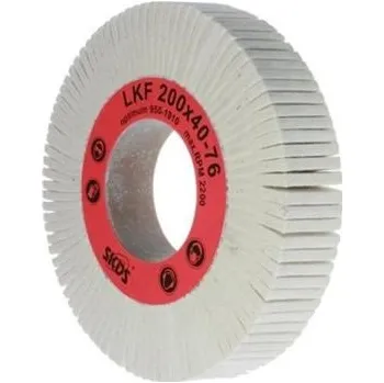 Brusný kotouč SKDS LKF16025 - Kotouč leštící pr. 160 x 25 mm upínací otvor pr. 45 mm, lamelový, filcový