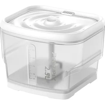 Miska pro psa Chytrá fontána / napáječka pro domácí mazlíčky Petsuper PW03 2,5L (bílá)