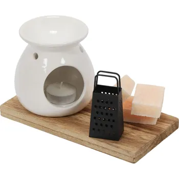 Keramický dřez Home Styling Collection Vonná sada s aromalampou, 6 kusů, santalové dřevo