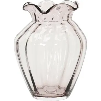 Váza Váza skleněná Ø 17 x 23 cm světle růžová