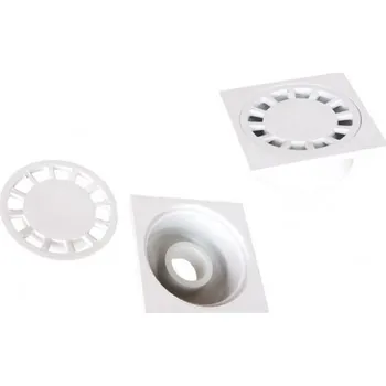 podlahová vpusť Podlahová vpusť 150x150x60 mm, šedá