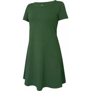 Dámské šaty Dámské šaty, krátký rukáv NESONA 802 tm.zelená S