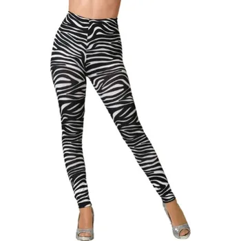 Falanzo Fashion Dámské legíny Pruhy Polyamid Bílá (Jednotná velikost)