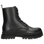 Černé Kožené Biker Boty Wojas 2406451 43