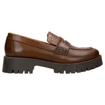 Dámská obuv Hnědé Mokasíny Na Lehké Podrážce Wojas 4612453 37
