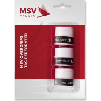 Omotávka MSV Overgrip Tac Perforated 3P - white Bílý