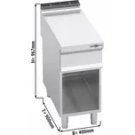 G.Gastro Neutrální prvek - 0,4 m - se šuplíkem