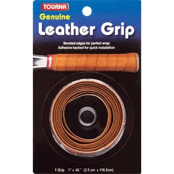Základní omotávka Tourna Leather Grip 1P Hnědý