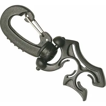 Potápěčské vybavení Karabina a držák hadic Aropec široká - černá