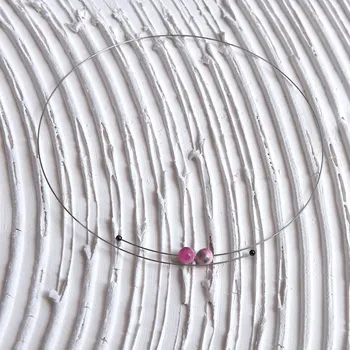 Náhrdelník Jadeit šedorůžový náhrdelník