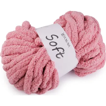 Příze Pletací příze žinylková Soft 250 g Varianta: 3 pudrová, Balení: 1 ks