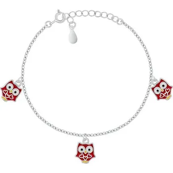 Náramek Brilio Silver Stříbrný náramek Sovičky BRC151WR (Ag925/1000, 2,49 g)