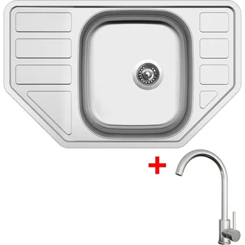Nerezový dřez Sinks CORNO 770 + ARCO celonerezová CORNO 770 + ARCO celonerezová