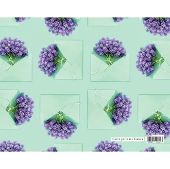 Balící papír Dárkový balicí papír GARDEN 70x100 cm - vazby fialových květů