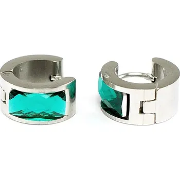 Náušnice Náušnice z chirurgické oceli s tyrkysovým kamenem