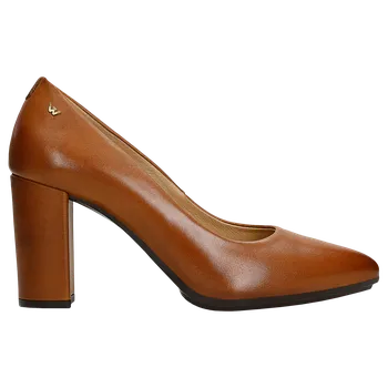 Dámské lodičky Hnědé Lodičky Z Hladké Kůže Wojas 3507252 39,5